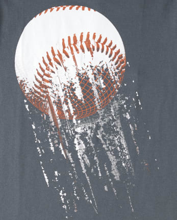 Camiseta con gráfico de béisbol para niños