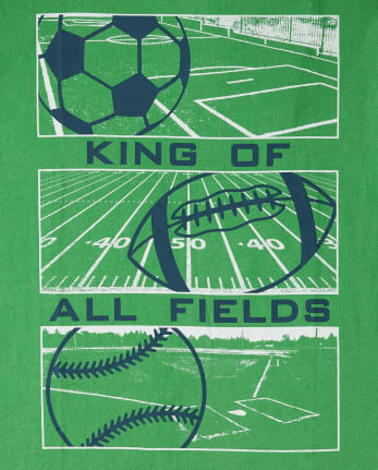Camiseta con estampado Sports King para niños