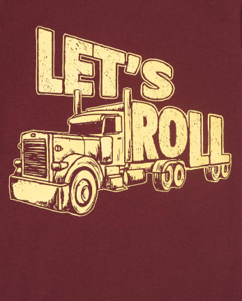 Camiseta gráfica Let's Roll para bebés y niños pequeños
