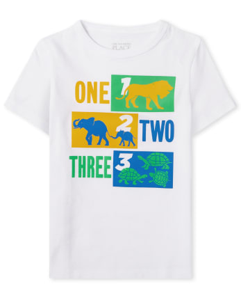 Baby And Toddler Boys 123 Graphic Tee