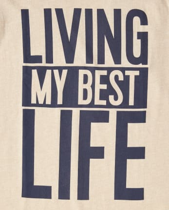 Camiseta estampada Best Life para niños