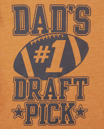 Camiseta con gráfico Dad's Draft Pick para bebés y niños pequeños