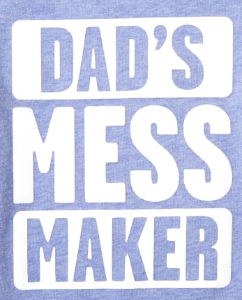 Baby And Toddler Boys Dad's Mess Maker Graphic Tee
