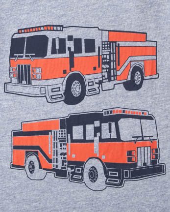 Miau miau Envío Punto de partida Camiseta gráfica de camión de bomberos de manga larga para bebés y niños  pequeños | The Children's Place - S/D MILKY WAY