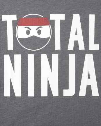 Camiseta estampada Total Ninja para niños