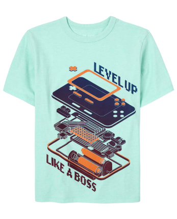 Camiseta con gráfico Level Up para niños