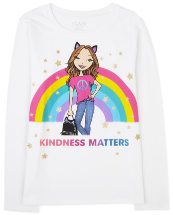 Girls Kindness Graphic Tee