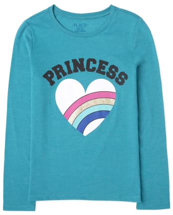 T-shirt graphique princesse pour filles
