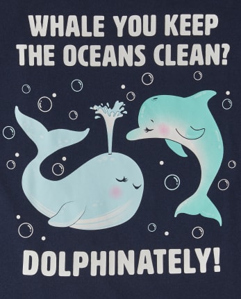 Girls Keep Oceans Clean Graphic Tee
