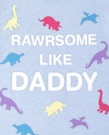 Toddler Girls Rawrsome Like Daddy Graphic Tee
