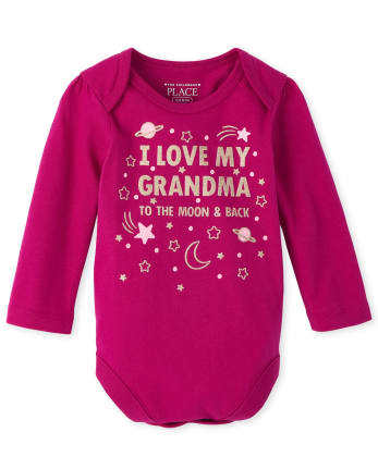 Baby Girls Grandma Graphic Bodysuit