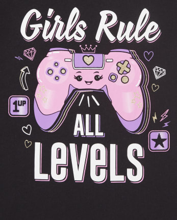 Girls Video Game Graphic Tee