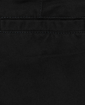 Pantalones chinos elásticos de uniforme para niños - BLACK
