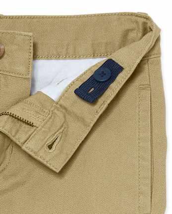 Pantalones chinos elásticos uniformes para niños - Husky