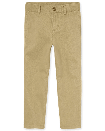 Pantalon chino droit extensible pour uniforme de garçon - Husky
