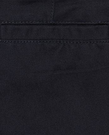 Pantalon chino droit extensible pour uniforme de garçon - Husky