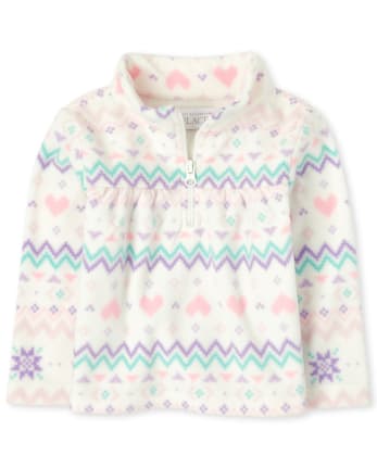 toddler girl fleece pullover