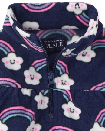 Toddler Girls Print Glacier Fleece Half Zip Pullover