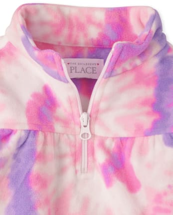Toddler Girls Print Glacier Fleece Half Zip Pullover