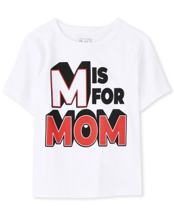 Baby And Toddler Boys Mom Graphic Tee