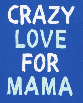 Camiseta estampada Love For Mama para bebés y niños pequeños