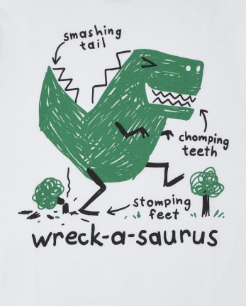 Baby And Toddler Boys Dino Wreck Graphic Tee