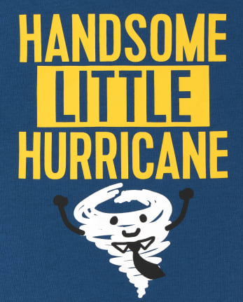 Camiseta con estampado Little Hurricane para bebés y niños pequeños