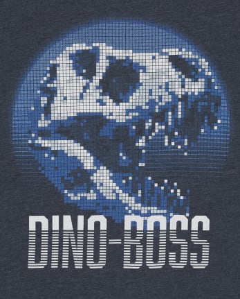 Pack de 2 camisetas con gráfico de dinosaurio para niños