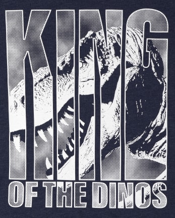 Camiseta gráfica Dino King para niños