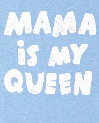 Camiseta gráfica Mama Is My Queen para bebés y niños pequeños
