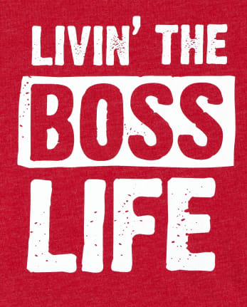 Baby And Toddler Boys Boss Life Graphic Tee