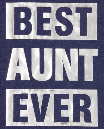 Camiseta con estampado familiar "Best Ever" a juego para mujer
