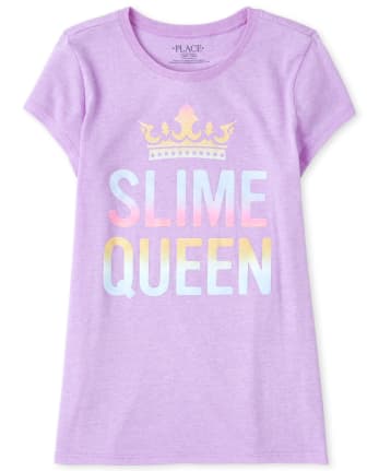 Girls Slime Queen Graphic Tee