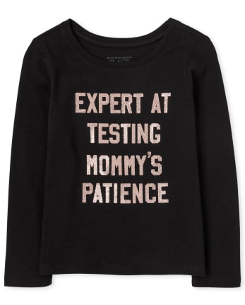 Baby And Toddler Girls Mommy's Patience Graphic Tee