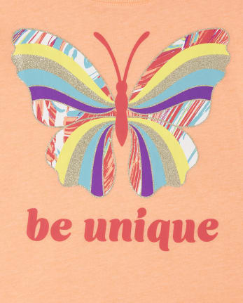 Girls Butterfly Graphic Tee