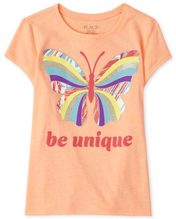 Girls Butterfly Graphic Tee