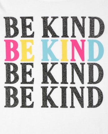 T-shirt graphique Be Kind pour filles