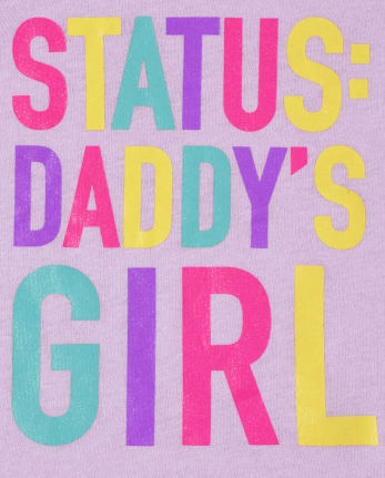 Camiseta con estampado de niña de papá para bebés y niñas pequeñas