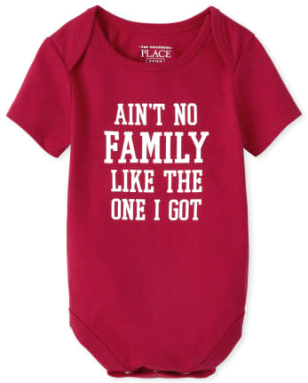 Unisex Baby Matching Family Family Graphic Bodysuit