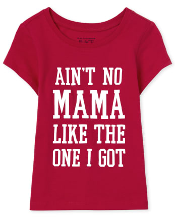 Camiseta con estampado de mamá familiar a juego para bebés y niñas pequeñas