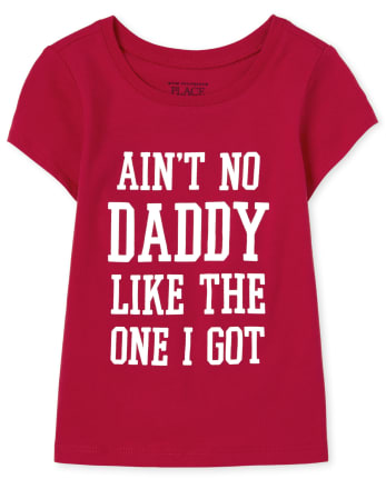 Baby And Toddler Girls Matching Family Daddy Graphic Tee