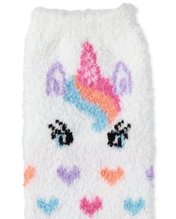 Toddler Girls Unicorn Cozy Socks 2-Pack