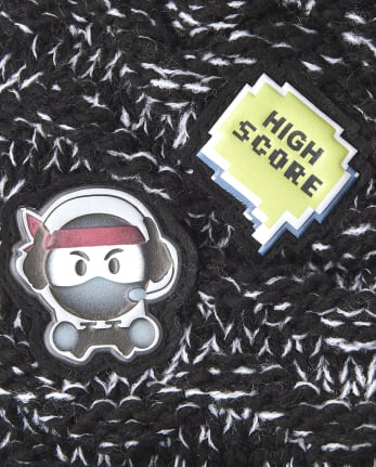 Gorro con pompón de fin de semana para niños