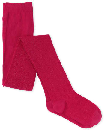 Girls Metallic Tights