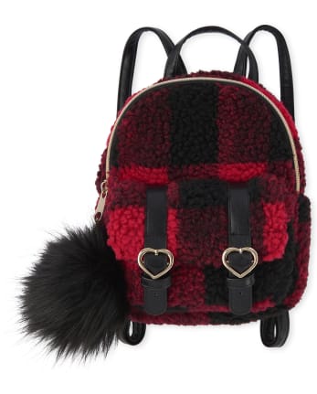 faux fur mini backpack