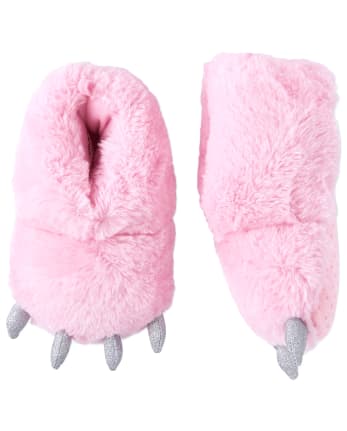 Toddler Girls Dino Foot Slippers