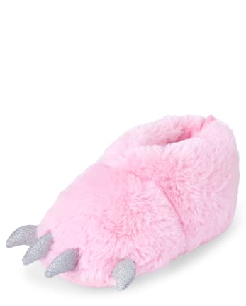 Toddler Girls Dino Foot Slippers
