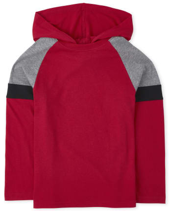 Haut à capuche color block pour garçon