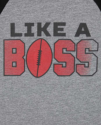 Camiseta con capucha raglán gráfica para niños