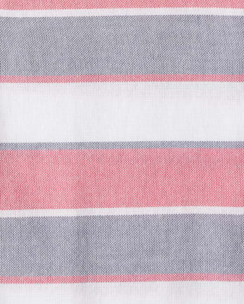 Toddler Boys Striped Oxford Button Down Shirt